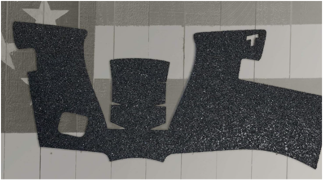 Talon Grips - Adhesive Grip for Glock 17, 17 MOS, 22, 25, 31, 34, 35, 37, 45, 74, 19X - Made in The USA - Easy Installation, Superior Traction, Performs in All Conditions (Gen 5 - No Backstrap, Granulate)