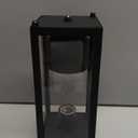 Solar Lamp Post Light Outdoor Waterproof,Dusk to Dawn Solar Post Light for Yard,Garden,Driveway and Patio,Matte Black,14.5"