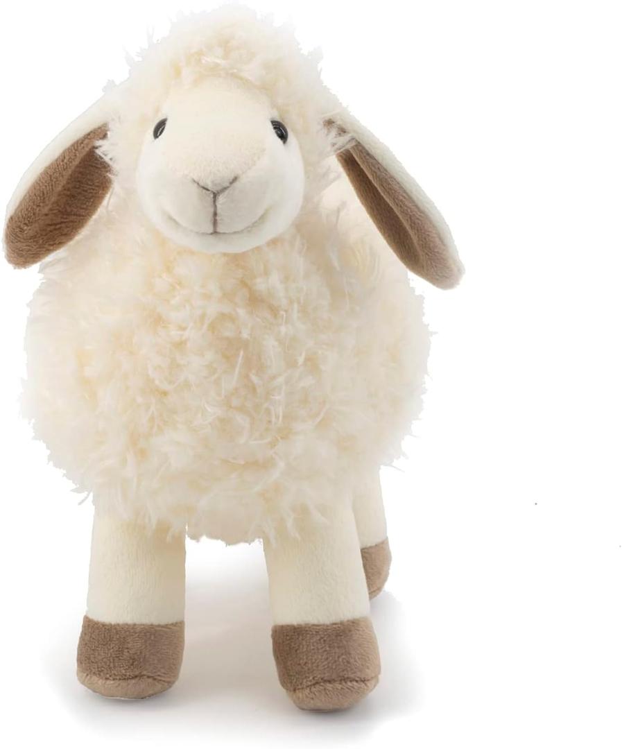8.5" White/Cream Sheep Stuffed Animals for Boys and Girls,Soft and Adorable Lamb Plush Toys for Newborn Babies,Great Gifts on Birthday,Christmas,Baby Shower,Easter,Machine Washable