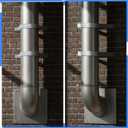 2 Pcs Wall Support Bracket (8" Inner Ring) for Wood Stove Pipe 6" Double-Wall Chimney Pipe Stainless Steel Wall Bracket Chimney Holder Fireplace