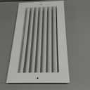 HVAC Premium 12" X 6" Aluminum Return Grille - Easy Air Flow - Linear Bar Grilles [Outer Dimensions: 13.875w X 7.875"h]