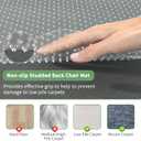 WASJOYE Office Chair Mat for Carpet, 48" x 60" Clear Heavy Duty Chair Mat