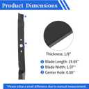 Keycci Lawn Mower Blade Replacement Compatible with 20" Corded Mowers 25022 25222 25112, Heavy Duty Blade Replaces 29423 29172