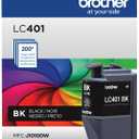 Brother Genuine LC401BK Standard Yield Black Ink Cartridge