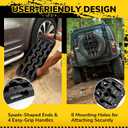 ROBLOCK 27" Recovery Traction Boards with Carry Bag, Heavy Duty Off Road Traction Boards in Mud, Snow, Sand, for Cars, Pickups, SUVs, RVs, Black