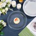 WELLIFE Clear Party Plates 10 Inch -150 Count for Party, Disposable Plastic Dinner Plates for Birthday Wedding Engagement Easter