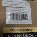 UNISHADES Blackout Cordless Bamboo Roman Shades 32 3/4×64 in Papara Carbon
Upgrade Backing Fabric, UV Protection, Protecting Privacy, room darkening