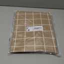 Rectangle Vinyl Table Cloth 30x72, Waterproof Elastic Fitted Tablecloth with Flannel Backing, Plastic Table Cover for Picnic, Camping, Outdoor, Khaki