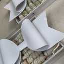 Large Gift Box with Big bow lid (White) - set of 5