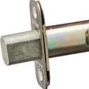 Kwikset 663 Deadbolt Unkeyed Deadbolt Lock, Satin Nickel Round Interior Turn Piece for Front Entry Door, with Latch and Adapter, No Exterior Assembly