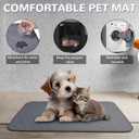 Portable Dog Cat Playpen with Waterproof Pad,Collapsible Pet Puppy Kitten Crate,Foldable Small Animals Kennel Cage for Indoor Outdoor Travel Camping,Water-Resistant Breathable Shade Cover (Grey M)