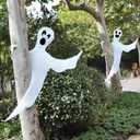 JOYIN Halloween 2 Pcs Tree Wrap Ghost Decoration Outdoor, 53 Bendable Flying Ghost for Trees Yard Lawn Garden Prop, Party Supplies, Haunted House Indoor Decor
