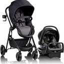 Evenflo Pivot Modular Travel System with LiteMax Infant Car Seat (Casual Gray) : Baby