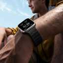 Bandletic Magnetic Silicone Watchband Compatible with Apple Watch Band 44mm 45mm 46mm 49mm 42mm 41mm 40mm 38mm Men Women, Strong Magnet Sport Strap for iWatch Series 11 10 9 8 7 6 5 4 Ultra SE 3 2 1