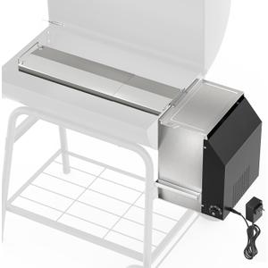 Gravity Smoker Side Firebox Retrofit kit for Char Griller Fire Box Charcoal Barrel Grill Part for Master Forge Chargriller Offset Wood Pellet Smoker Hopper Outdoor Camping Grilling Cooking Accessories