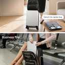 LUGGEX Underseat Carry On Luggage with Wheels, UDK Stylish Lightweight Under Seat Luggage, Soft Sided Personal Item Suitcase for Short Trip (UX-Core, All Black, 16 Inch)
