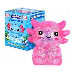 Axolotl Squishy Stress Ball, Cute Soft Slow Rising Squishy Toy, Calming Fidget Squeeze Toy Sensory Toy for Stress Relief Kids Adults