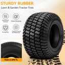 YINTATECH 20x8-8 Lawn Mower Tires Set of 2, 4Ply Tubeless Tires for Lawn