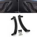 2PCS Door Pull Handle Covers, for Volkswagen VW Beetle, Interior Left/Right Door Handle Panel Set Trim Replacement 1998-2010 1C0867171A/1C0867172A (Black)