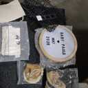 8 Pcs Pregnancy Announcement Set Pregnancy Reveal Ideas Include Felt Letter Round Board Kit Baby Bodysuit Booties Wood Blocks Wooden Signs for Coming Soon Baby Announcement(White)