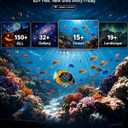 3D Galaxy Star Projector Night Light for Bedroom Ceiling Decor
