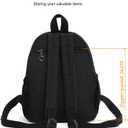 AOTIAN Mini Lightweight 11.8 Inch Backpack Durable Travel Hiking Women and Girls Small Daypack, 7 Liters Black
