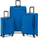 Samsonite Saire LTE Softside Expandable Luggage with Spinner Wheels, 3-Piece Set (20/25/28), Caribbean Blue