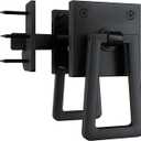 Sdstone Double Side Gate Latch, Heavy Duty Gate Latches,Black Gate Latch for Outdoor Fence, Wooden Gates, Pool Gate, Backyard, Garden
