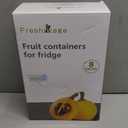Freshmage Fruit Storage Containers for Fridge with Removable Colander, Airtight Food Storage Container, Dishwasher Safe Produce Saver for Refrigerator, Keep Berry Fruit Fresh Longer 8 pcs Small Clear