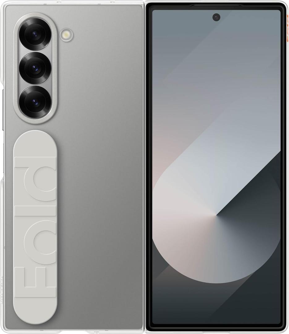 Samsung Galaxy Z Fold 6 Clear Phone Case, Protective Cover with Secure Grip, Thin Design, US Version, EF-QF956CTEGUS, Transparent