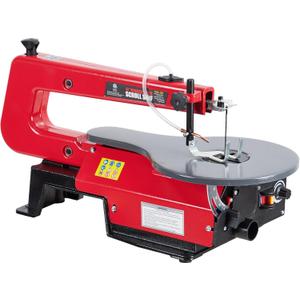 16-Inch Variable Speed Scroll Saw with Tilting Worktable 0-45°, Dust Port for Home Woodworking, Crafting Acrylic, and Making Detailed Cuts