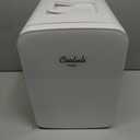 Cooluli 15L Mini Fridge for Bedroom, Car, Office Desk & College Dorm - 12V Portable Cooler & Warmer for Food, Drinks, Skincare - AC/DC Small Refrigerator with Glass Front, White