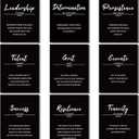 9 Pieces Inspirational Phrases Wall Art Prints Motivational Sayings Quote Poster Positive Print Decoration for Teens Adults Living Room Office Classroom College Decor, Unframed, 8 x 10 Inch (Black)