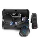 Motorcycle Helmet Headset with Remote Control - No Installation True Wireless Helmet Speakers with Charging Box, 50+ Hours Work Time Headsets LED Display for Outdoor Sports Skiing/ Motorcycle/ Climbing