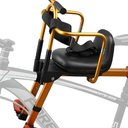 Child Bike Seat - Front Mount, Baby Bike Seat with guardrails and Safety Belt, Adjustable Front Mounted Child Bicycle Seats,Infant Bike Seat, Toddler Bike Seat for Adults City Bikes Bicycle
