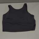 CRZ YOGA Womens U Back Sports Bras Padded High Neck Crop Workout Tank Tops S