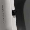 funest Bathroom Trash Can, 3.3 Gallon Slim Trash Can with Lid, Adsorption Garbage Can with Press-Top Lid, Small White Narrow Plastic Trash Bin for Bathroom, Office, Bedroom, Living Room