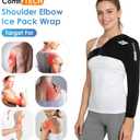 ComfiTECH Shoulder Arm Ice Pack Wrap for Pitchers & Volleyball Players, Reusable Ice Pack for Shoulder & Elbow & Arm Cooling, Adjustable Ice Arm Sleeve for Post-Training Recovery & Muscle Comfort, M