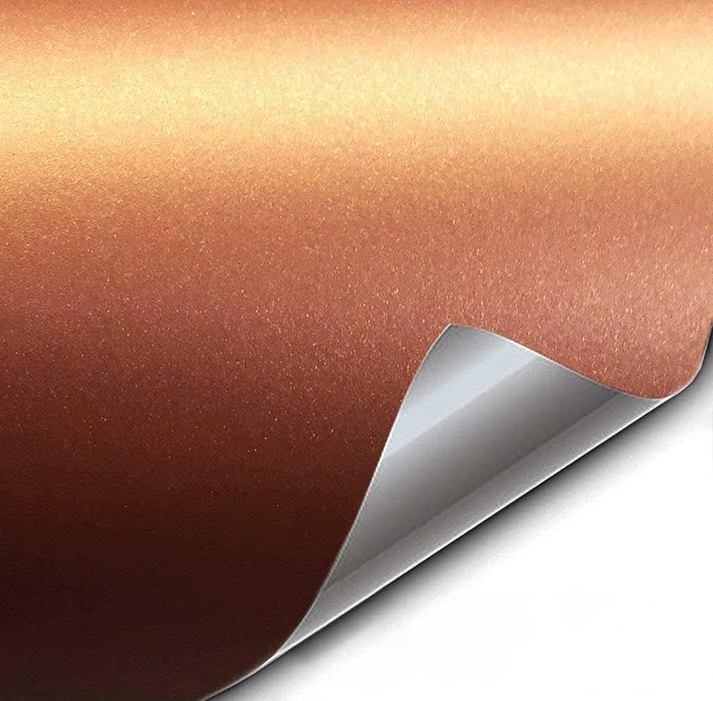 VViViD+ Premium Vinyl Wrap Film (3ft x 5ft, Matte Metallic Copper)