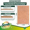 SCRUBIT 100 Pack Natural Scouring Pads - Heavy Duty Scrubbing Pads for Dishes - Non-Scratch - Reusable - Natural, Eco-Friendly, Biodegradable Sisal Brown Sponges for Dishes, Compostable