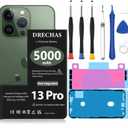 [5000mAh]Battery for iPhone 13 Pro, 2025 New Upgraded High Capacity Li-Polymer Replacement Battery for iPhone 13Pro Models A2636 A2638 A2639 A2640 A2483 with Complete Professional Repair Tool Kit