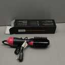 4-in-1 Hair Dryer Brush - Ionic Ceramic Titanium Brush Blow Dryer Hot Air Styler for Frizz-Free Blowouts, Salon Volumizer & Straightener with ALCI Safety Plug, 3 Heat Settings