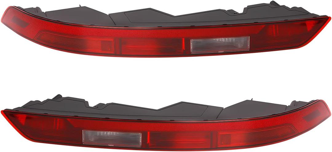 1 Pair Rear Bumper Reflectors Light Stop Brake Tail Lights Compatible With Audi Q5 2018 2019 2020 2021 Replaces 80A945069A 80A945070A AU2800123 AU2801123