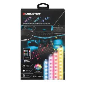 Monster Multi Color Led Light Strips 8 Color Modes ,4 Strips