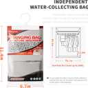 Vacplus Moisture Absorbers, Hanging Closet Dehumidifier Bags, Humidity Packs, Desiccant, Closet Dehumidifiers with Activated Charcoal, 10 Pack, 9.8 OZ