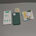 Diverbox for iPhone 11 Case [Shockproof] [Dropproof] [Tempered Glass Screen Protector],Heavy Duty Protection Phone Case Cover for Apple iPhone 11 (Pine Green-3in1)