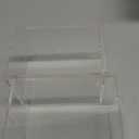 JUXYES 2 Pack Clear Display Case for Mini Action Figures, Acrylic Box with Sliding Door, Stackable Cube Small Showcase, Free Standing Collectibles Protection, 3x3x4.5 Inches