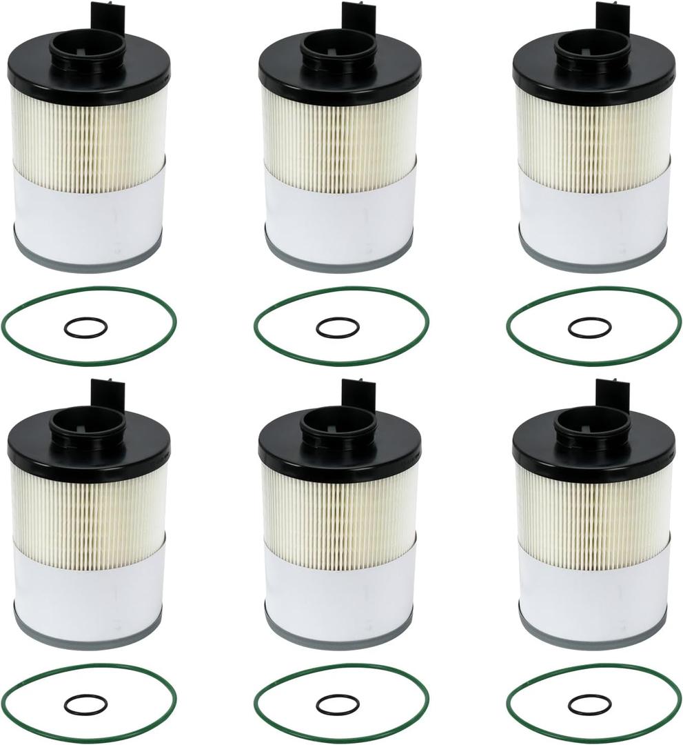 6 Pack FS20083 Fuel Water Separator Filter for Cummins ISX X12 X15 Diesel Engines, Compatible with DD13 DD15 DD16 Detroit Diesel Freightliner Western Star, Replace A0000905051 PF46145