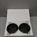 Elevated Ceramic Dog Bowl Set - Raised Dog Bowls with Non-Slip Bamboo Stand - Dog Food and Water Bowl Set - Double Dog Feeding Bowls - Suitable for Small and Medium Dogs - 28.74 OZ - 3.6 CUPS - 850 ML (Black)