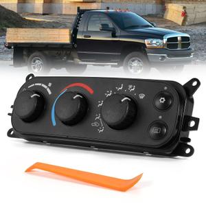 599-212 AC Climate Control Heater Module, A/C Panel Fit for 2002-2005 Dodge Ram 1500 2500 3500 Dakota - Replace 55055905AA 55055905AD HVAC Air Conditioning Heater Control Switch